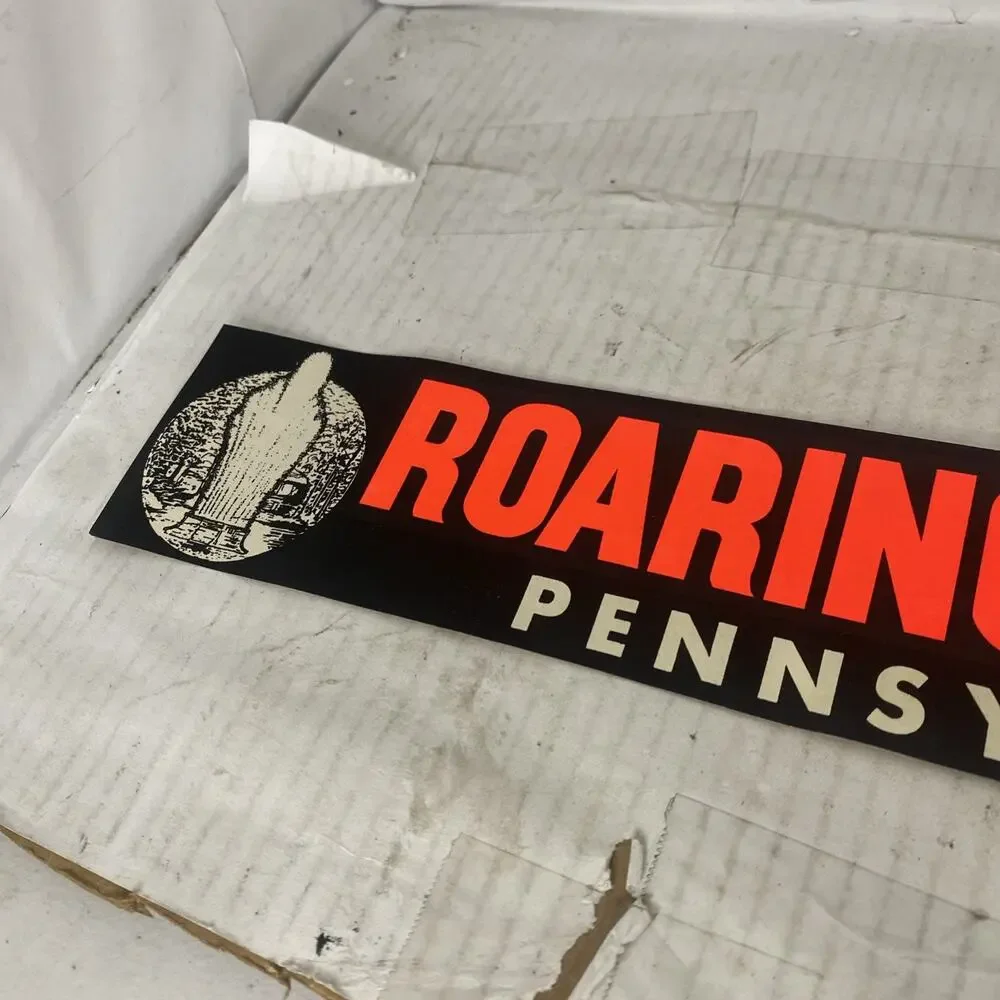 Rare Vintage Roaring Spring, PA Advertising Sticker See Picture For Condition